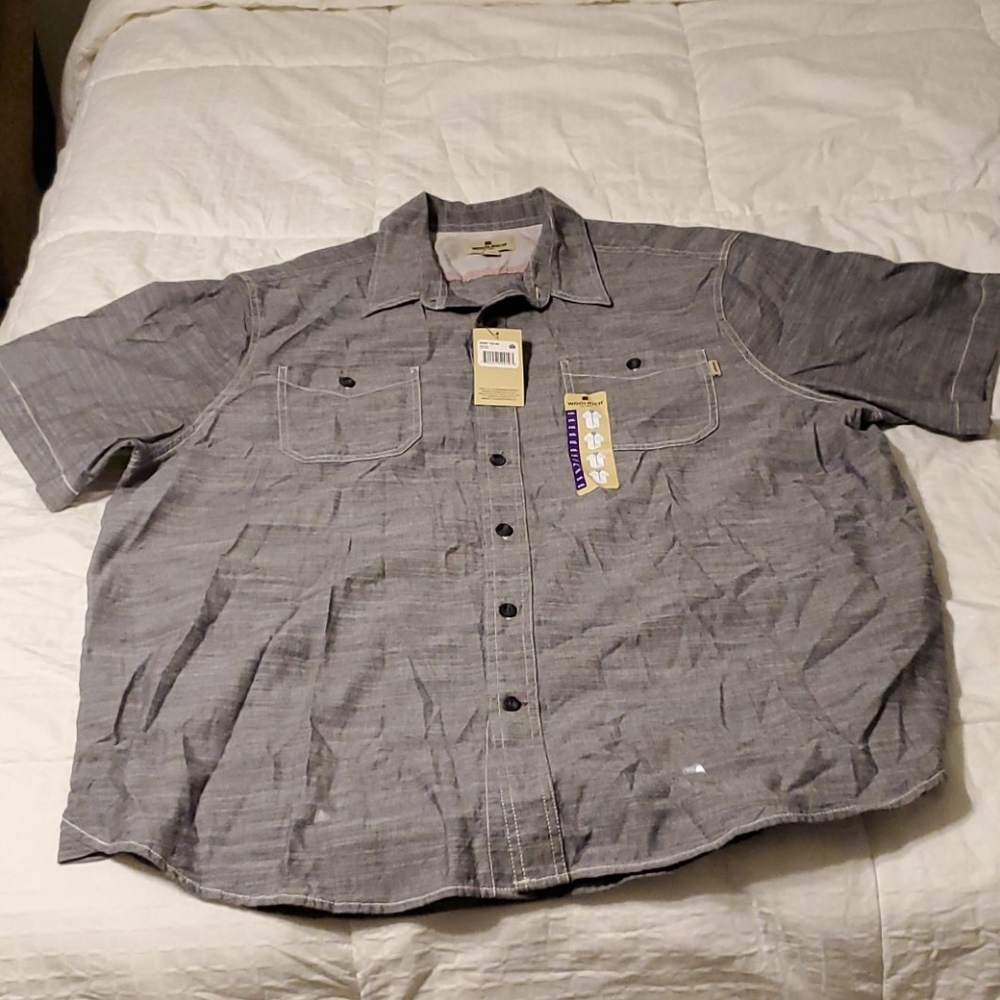 Mens woolrich button up shirt xxl